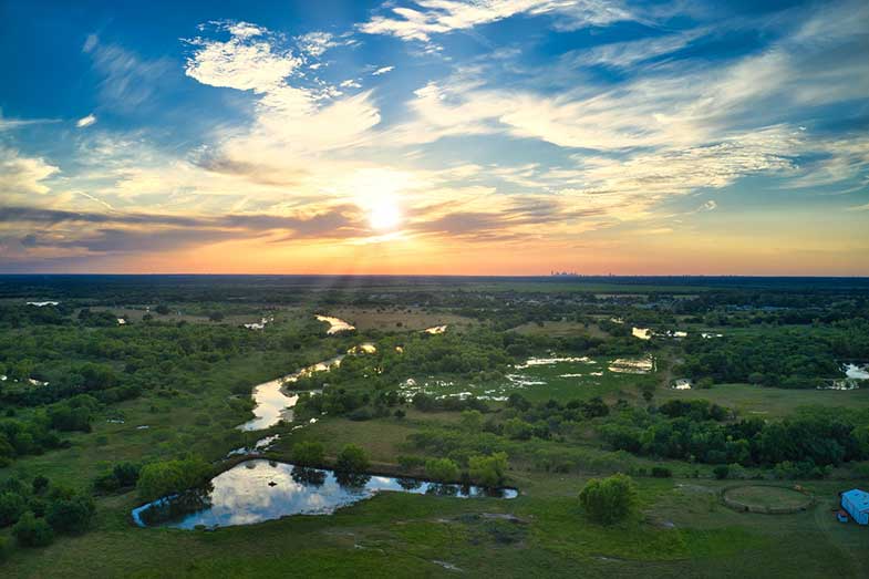 Dallas, Texas, Landscape, Sunset