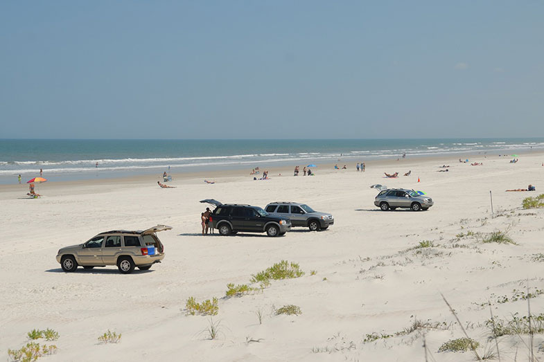 Cars on St. Augustine Beach, Florida