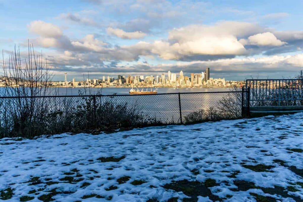 Winter Seattle Skyline
