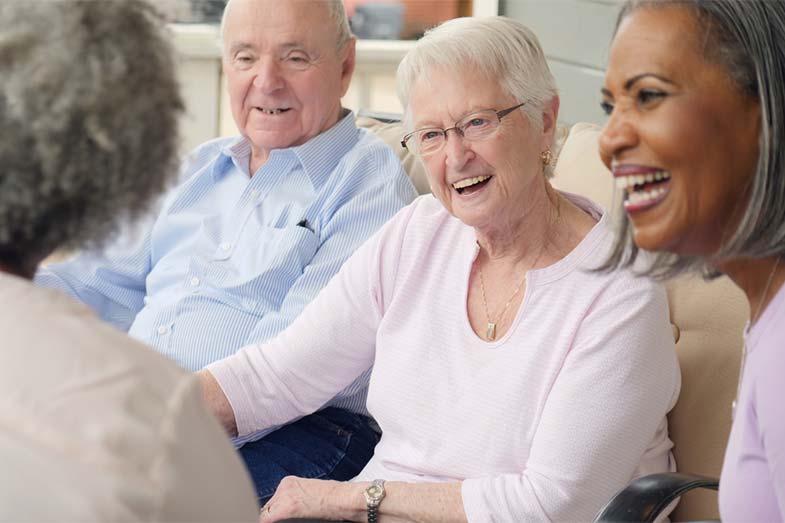 Cheerful Group of Senior Adults