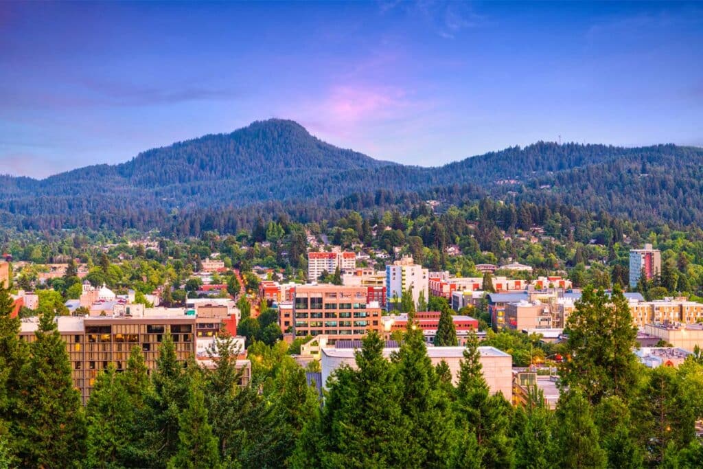 Eugene, Oregon, Skyline