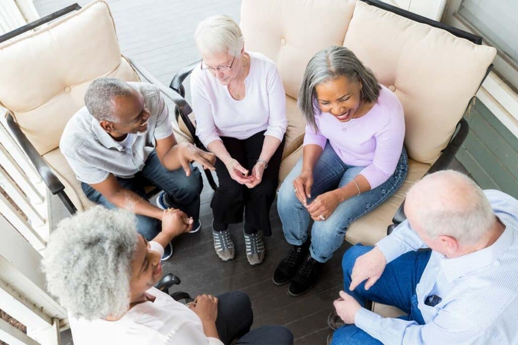 Group of Seniors in Retirement Community
