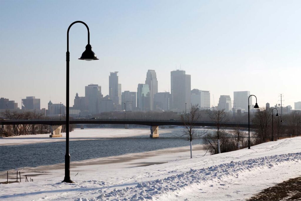 Minneapolis Winter Skyline